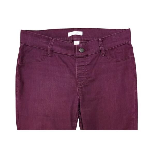 LC Lauren Conrad Women's Slim Skinny Jeggings Purple Stretch Dark Wash Size 6 - Picture 4 of 8